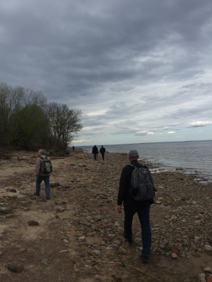 trekking along the baltic sea